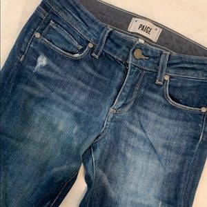 Paige skyline ankle peg jeans -size 24
